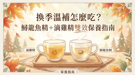 換季溫補怎麼吃？鱘龍魚精＋滴雞精雙效保養指南