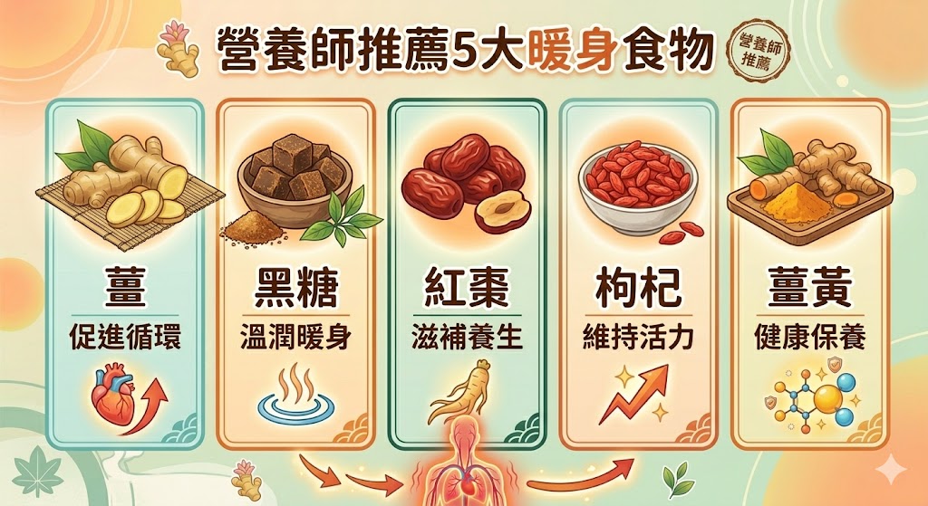 營養師推薦五大暖身食物