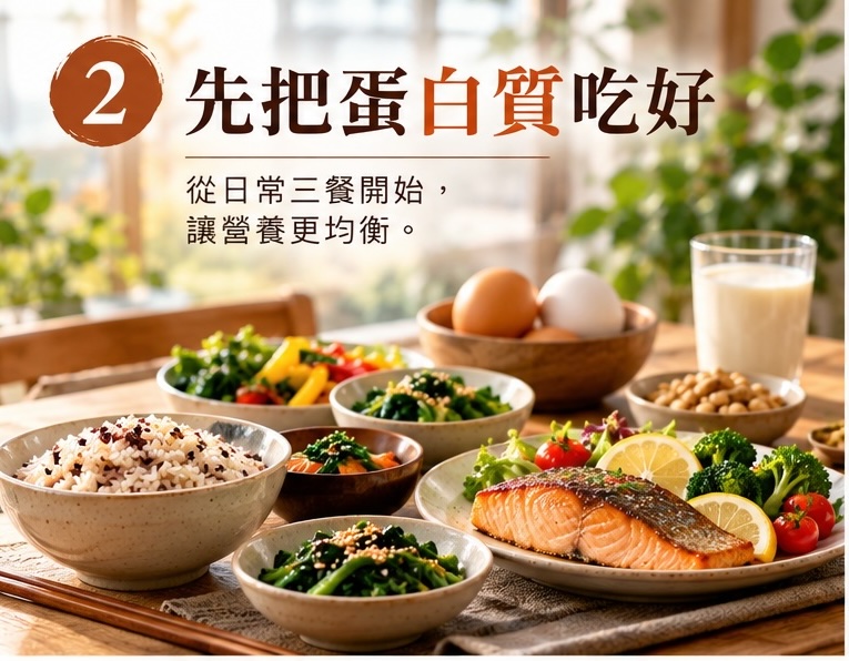先把蛋白質吃好