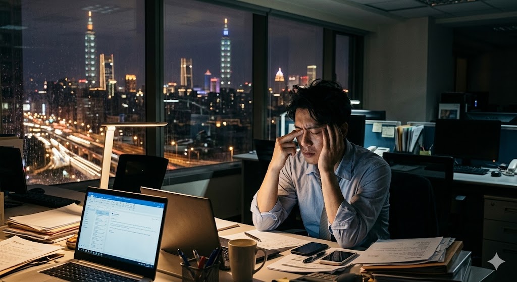 忙碌上班族感到疲憊需要補充營養與體力