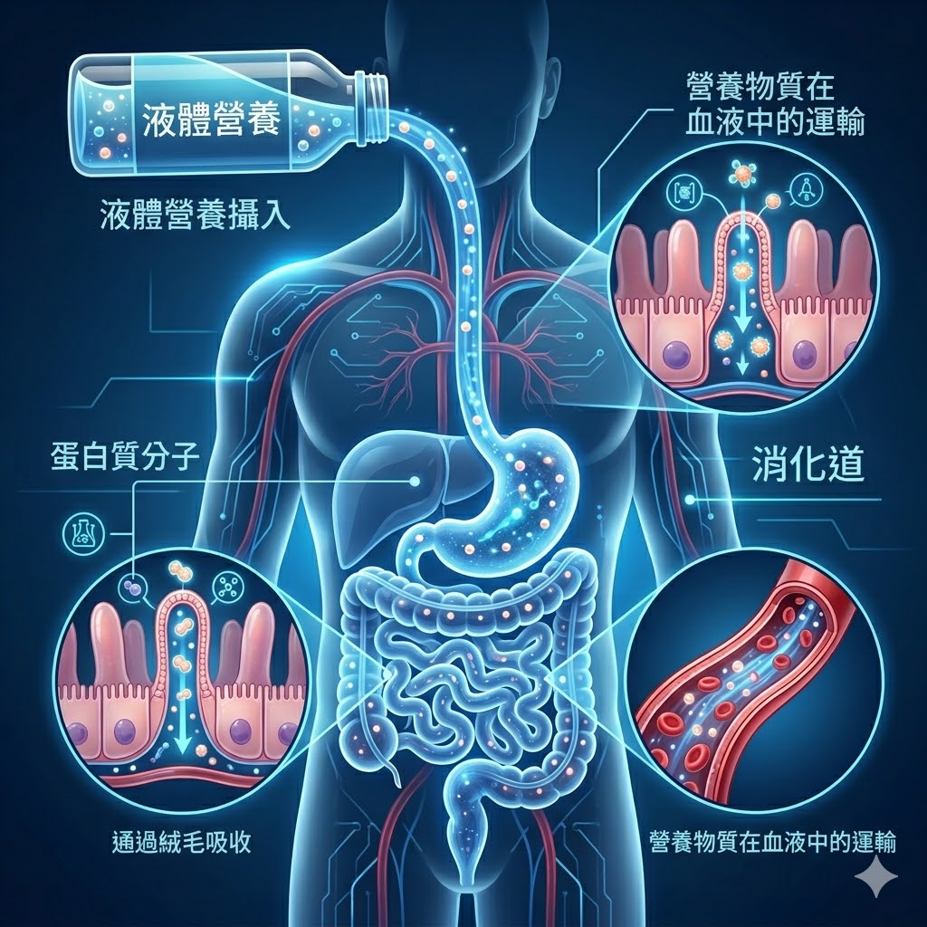 液態營養品攝入與消化