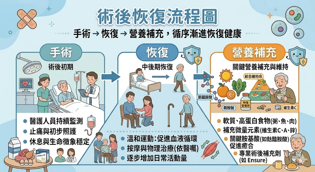 術後恢復流程圖