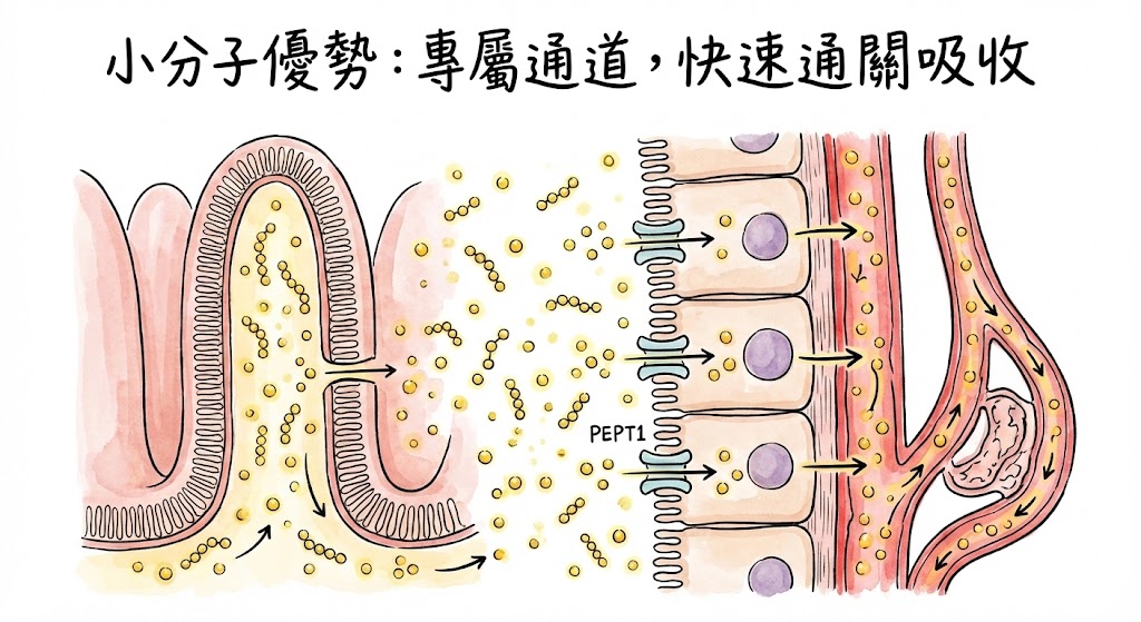 小分子 快速通關吸收