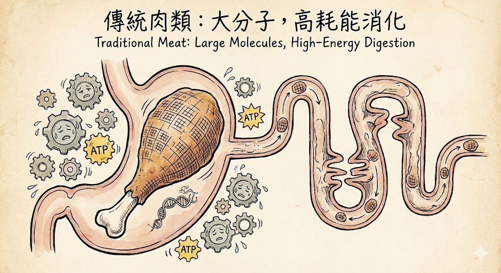 大分子高耗能 不容易吸收