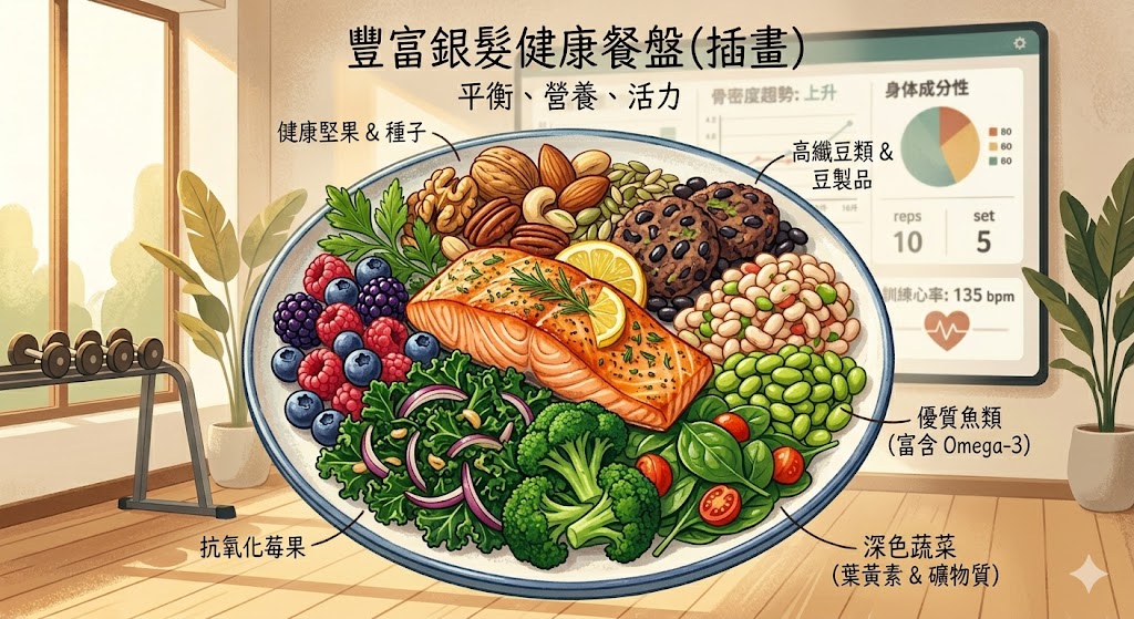 銀髮族健康餐盤